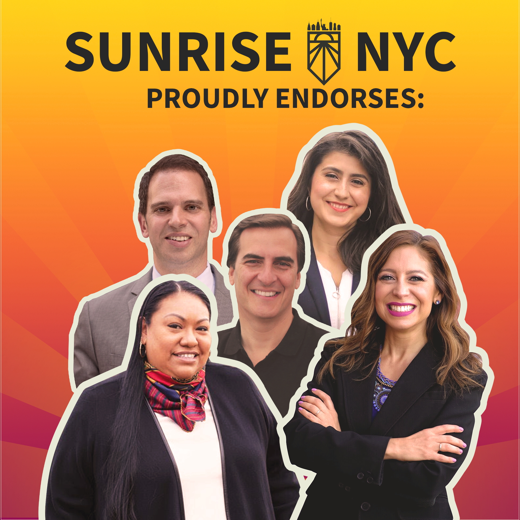 Sunrise NYC Adds 5 Progressives to 2020 Endorsement Class 